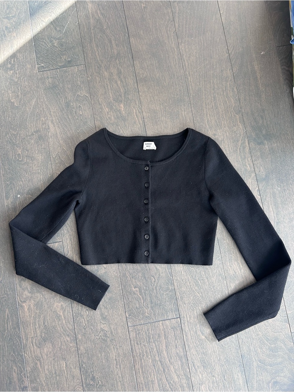 Sunday Best Cropped Cardigan Black